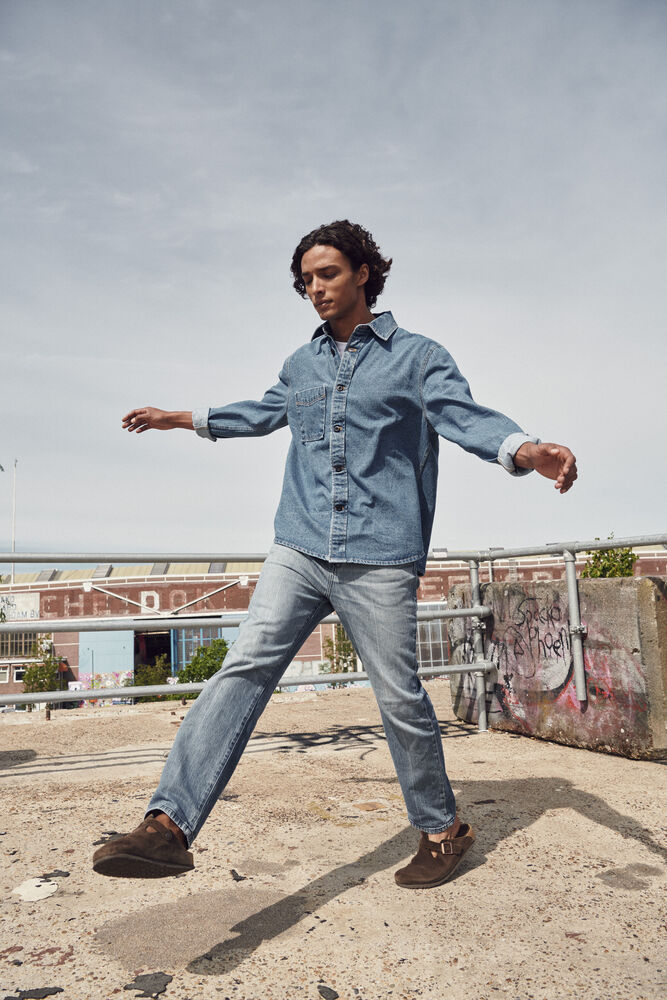 Overshirt von Clique – Demin