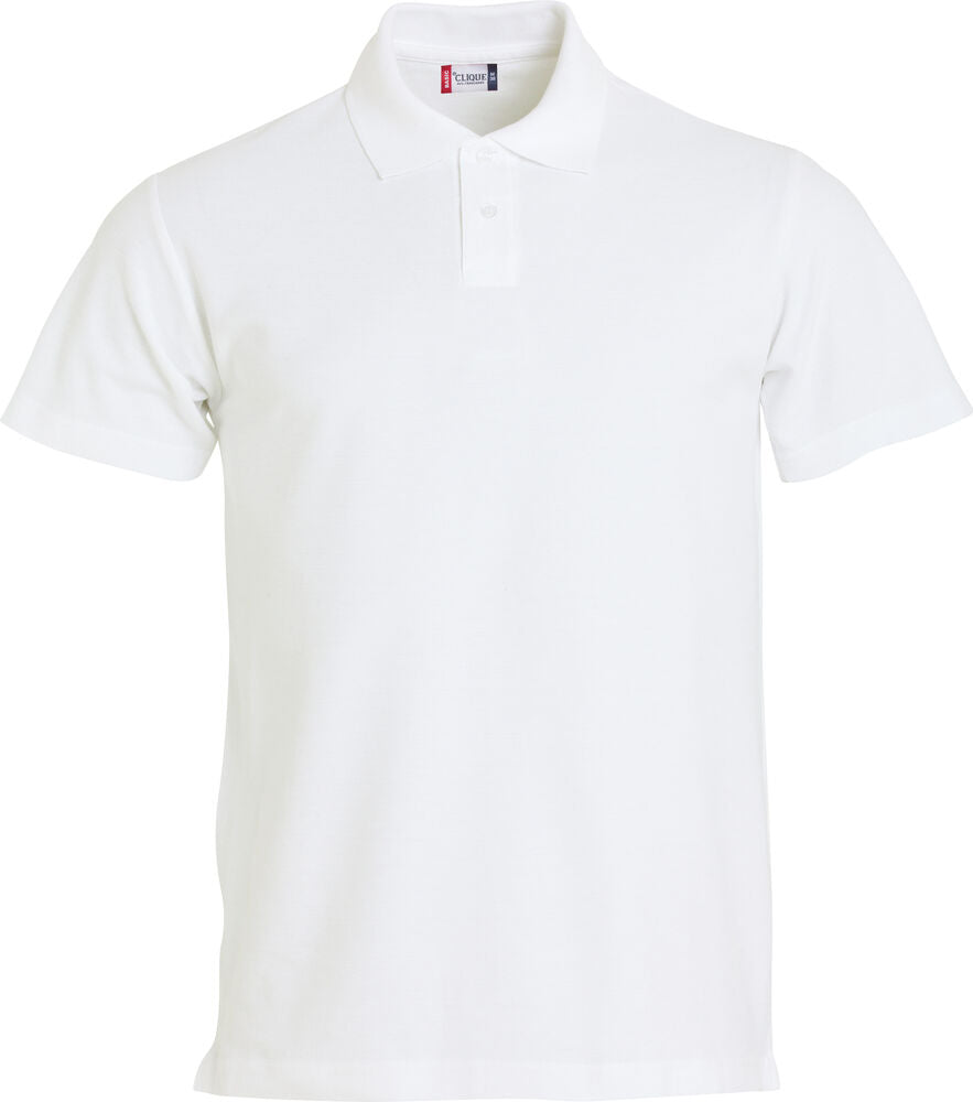 Basic Polo S/S Junior von Clique – White
