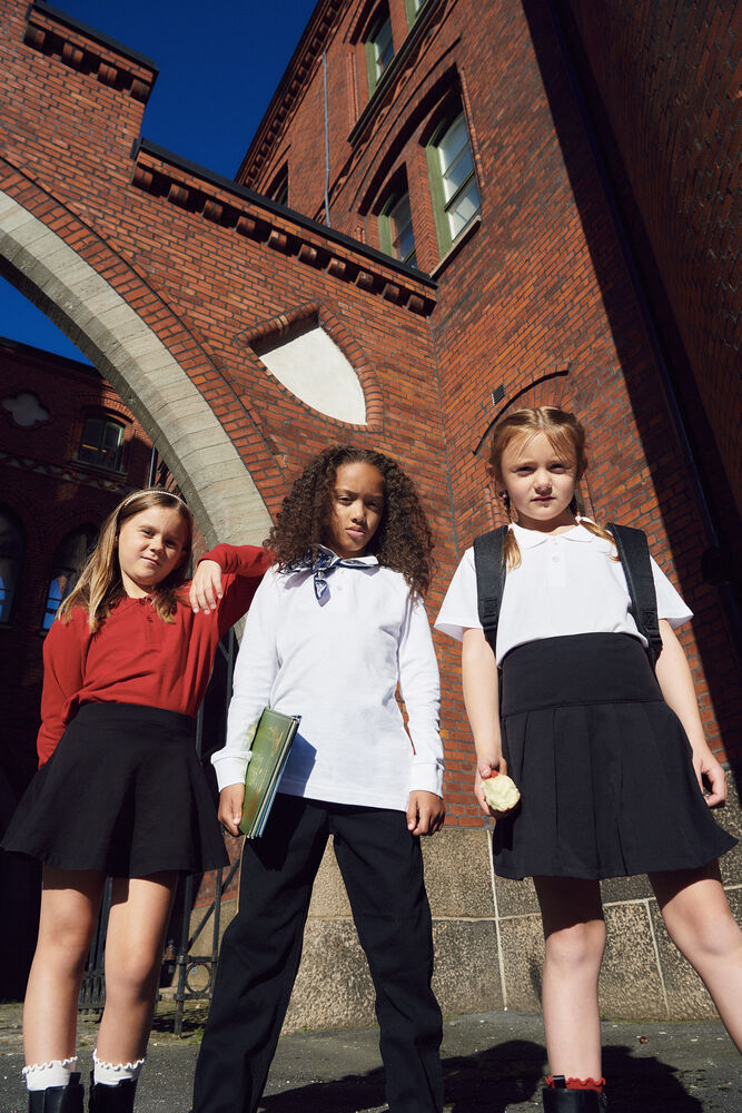 Basic Polo L/S Junior von Clique – White