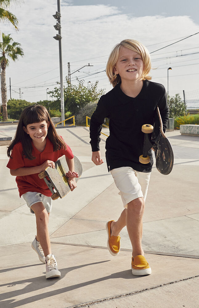 Basic Polo L/S Junior - Langarm-Polo