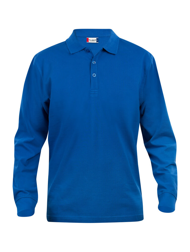Basic Polo L/S Junior von Clique – White