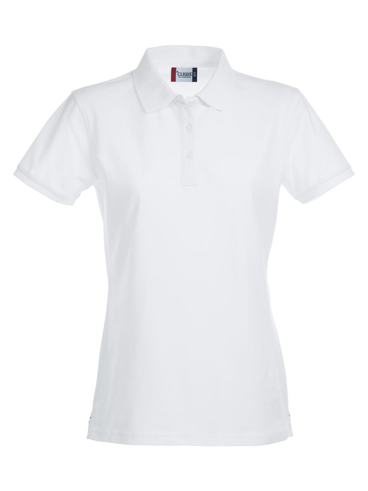 Stretch Premium Polo Women von Clique – White