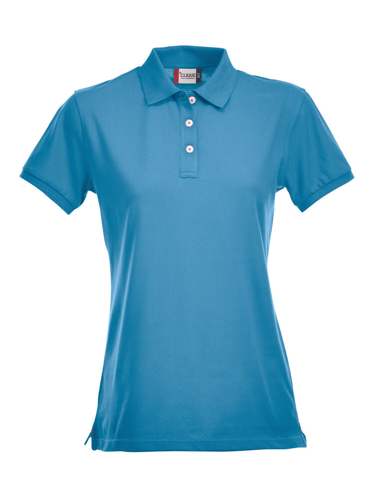 Stretch Premium Polo Women von Clique – White