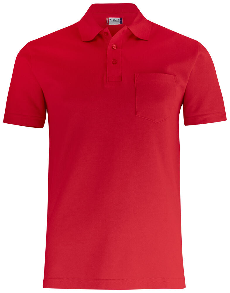 Basic Polo Pocket von Clique – White