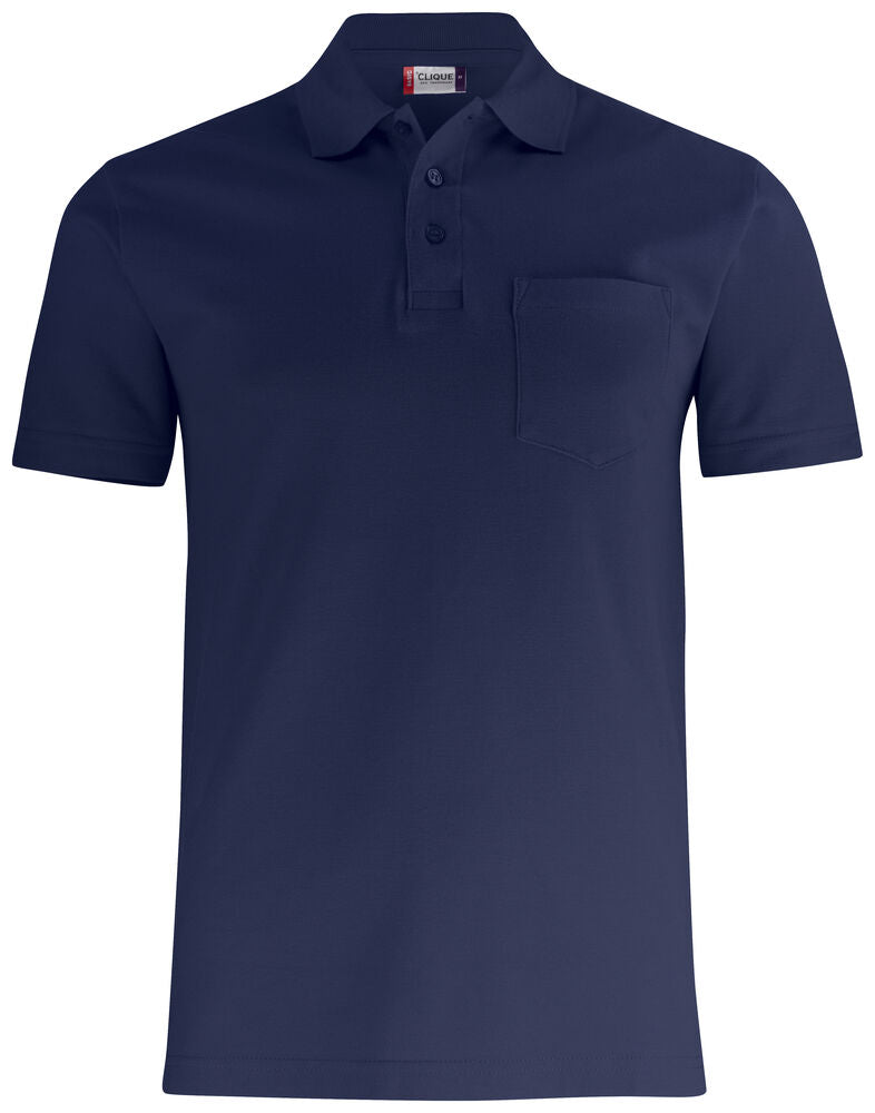 Basic Polo Pocket von Clique – White