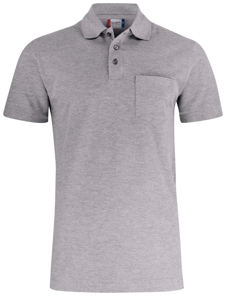 Basic Polo Pocket von Clique – White