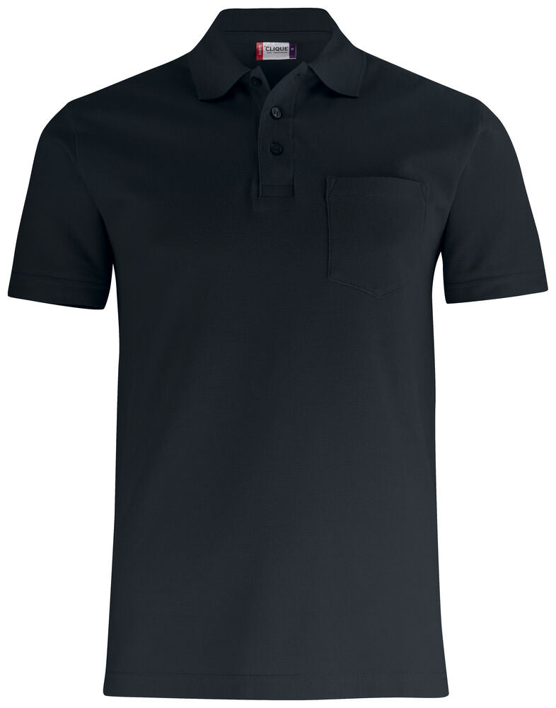 Basic Polo Pocket von Clique – White