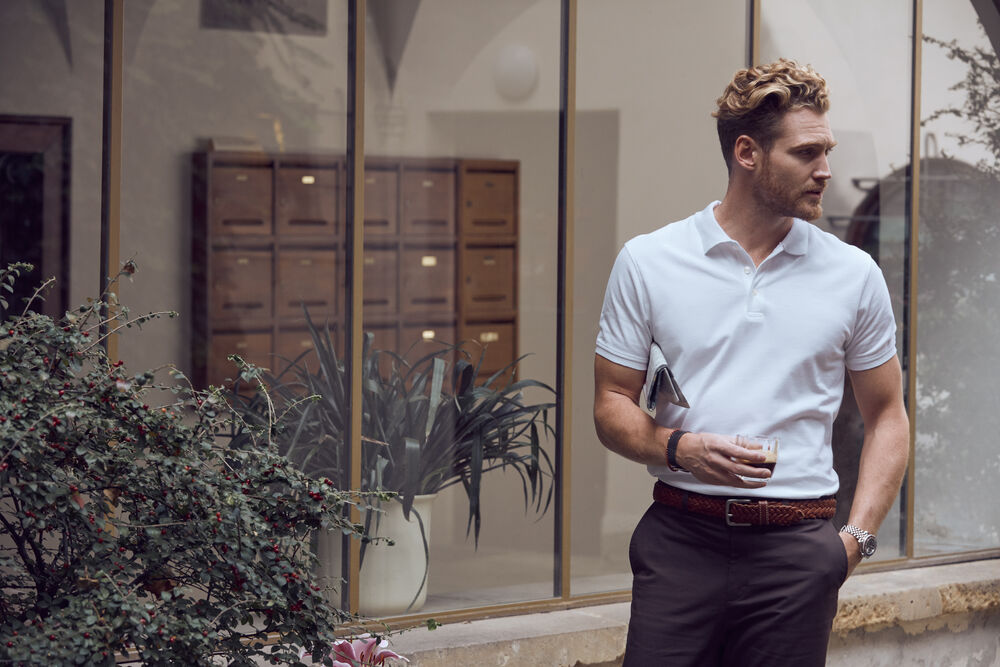 Heavy Premium Polo von Clique – White
