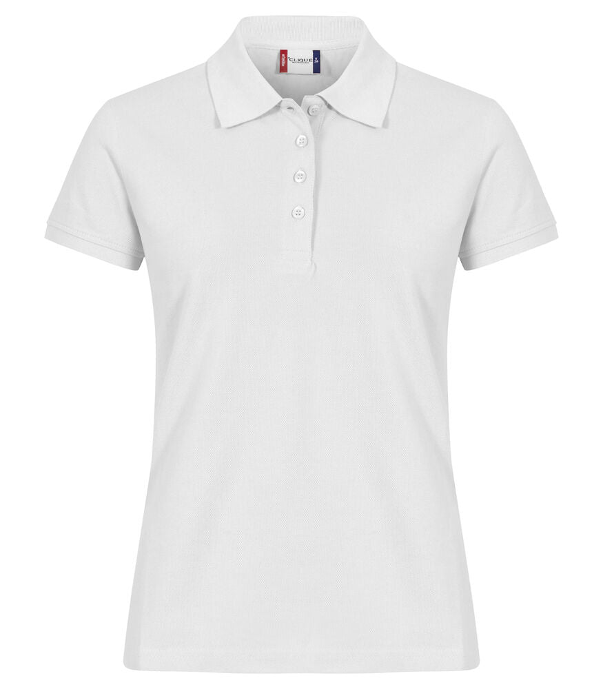 Heavy Premium Polo Women von Clique – White