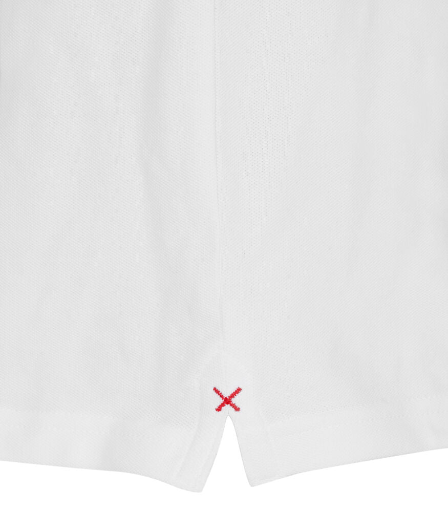 Stretch Premium Polo L/S von Clique – White