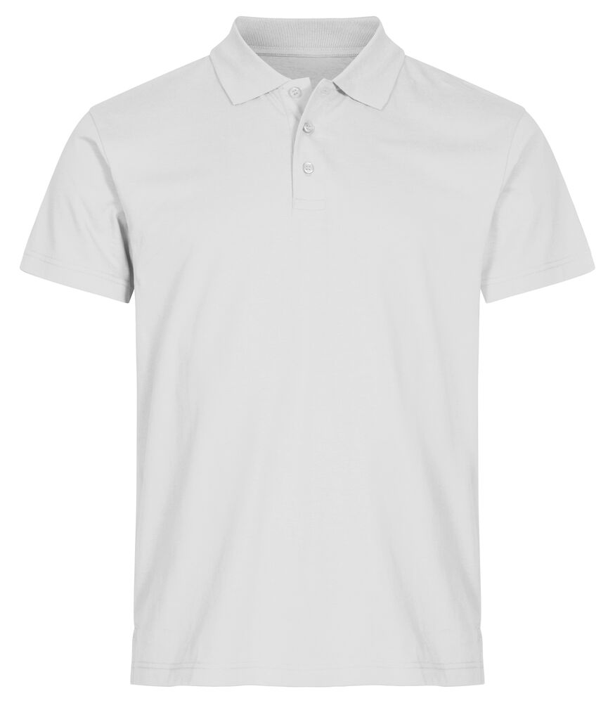 Single Jersey Polo von Clique – White