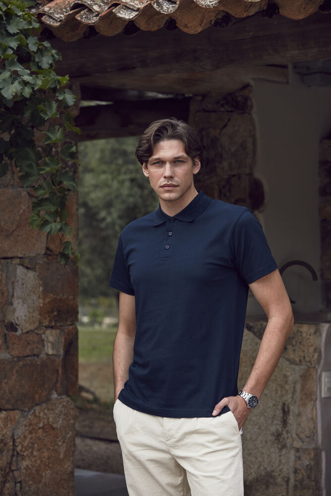 Single Jersey Polo von Clique – White