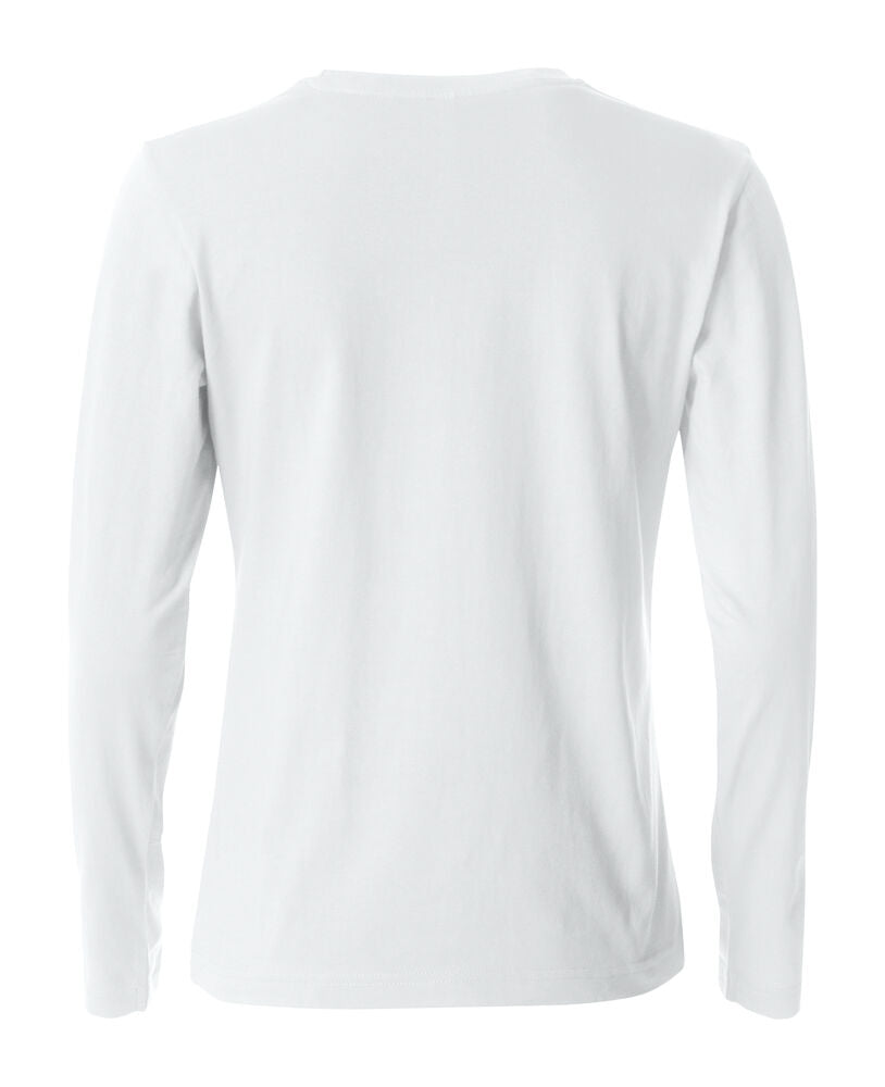 Basic-T L/S Women von Clique – White