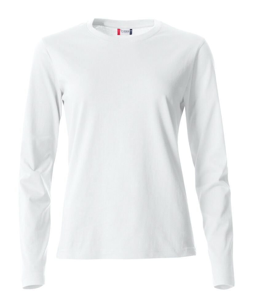 Basic-T L/S Women von Clique – White