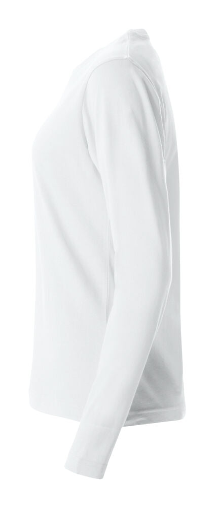 Basic-T L/S Women von Clique – White