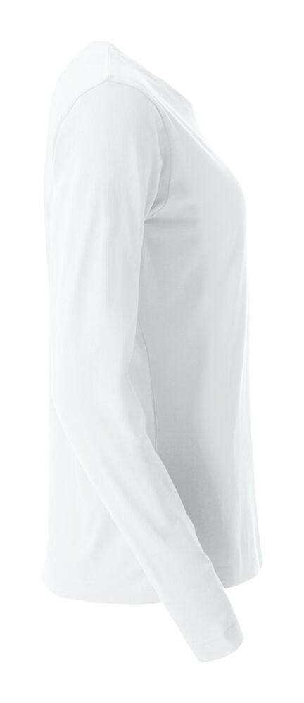 Basic-T L/S Women von Clique – White