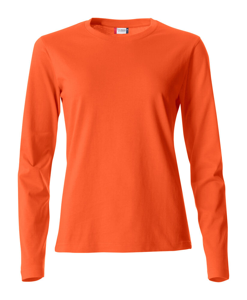 Basic-T L/S Women von Clique – White