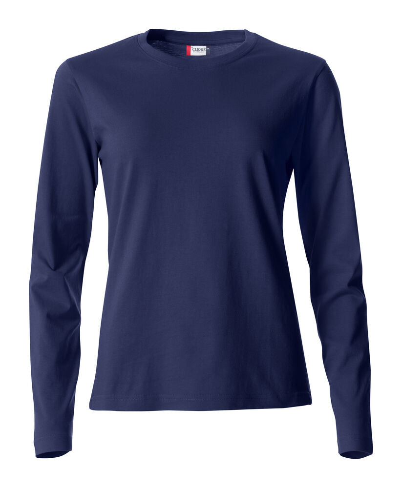 Basic-T L/S Women von Clique – White