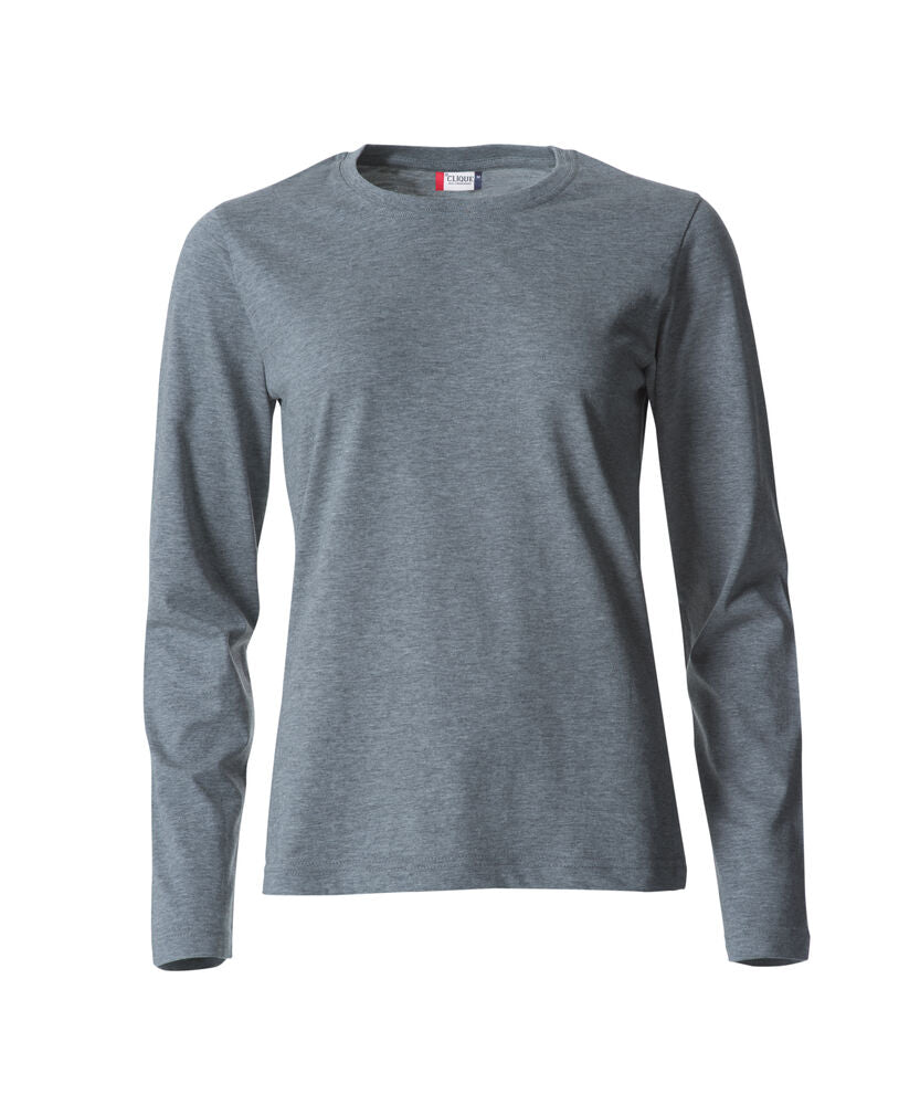 Basic-T L/S Women von Clique – White