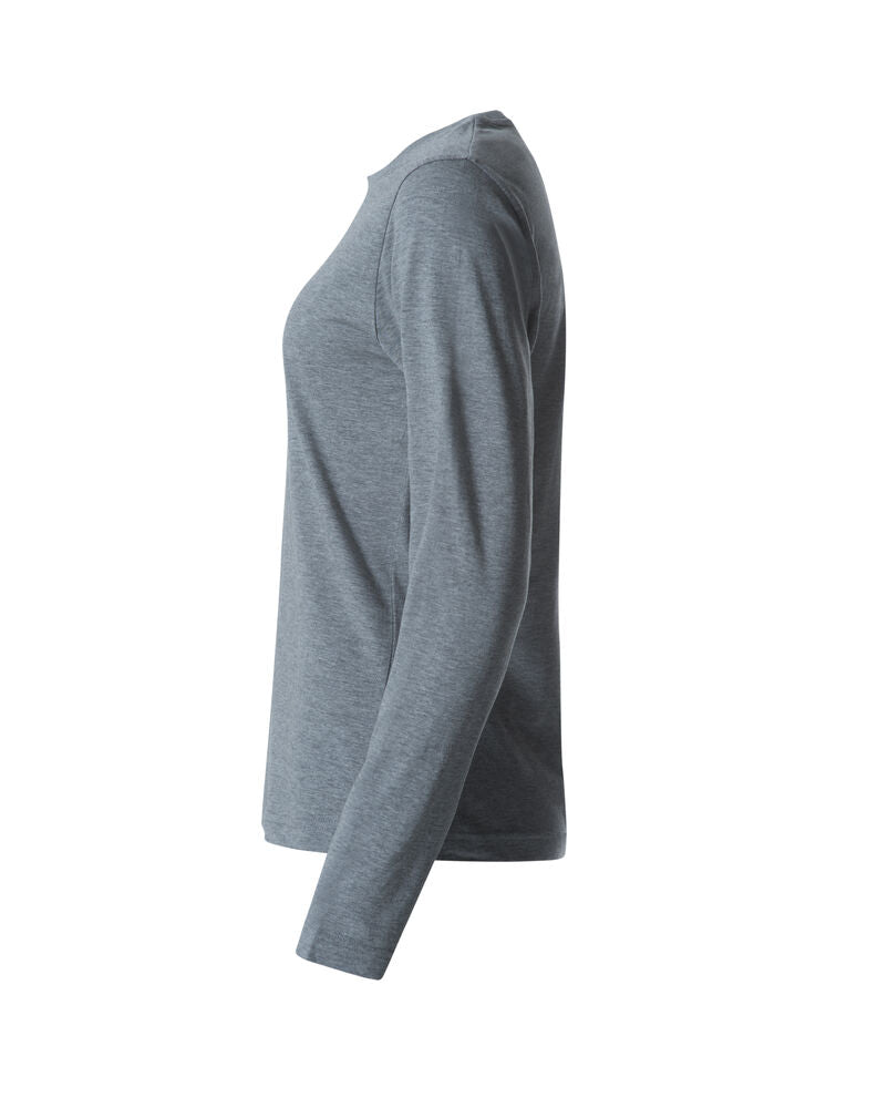 Basic-T L/S Women von Clique – White