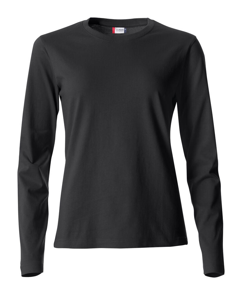 Basic-T L/S Women von Clique – White