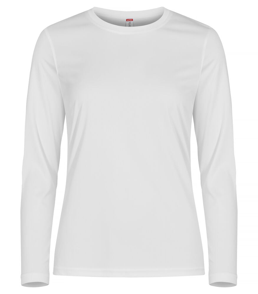 Basic Active-T L/S Women von Clique – White