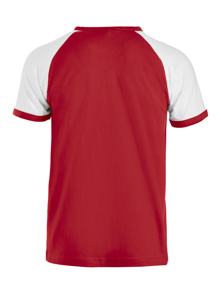 Raglan-T von Clique – Red/White