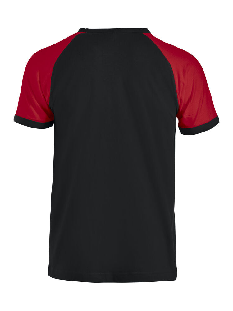 Raglan-T von Clique – Red/White