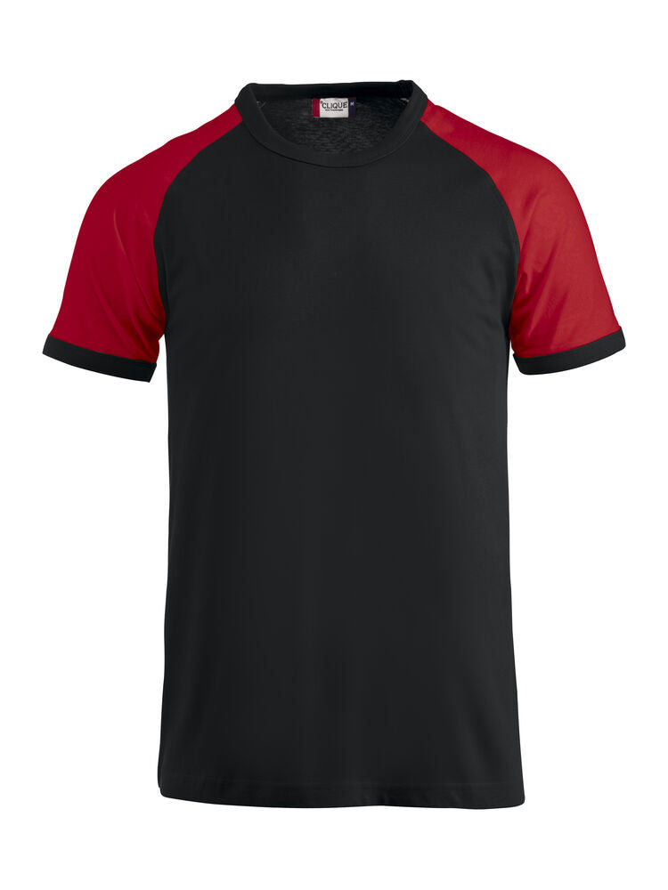Raglan-T von Clique – Red/White