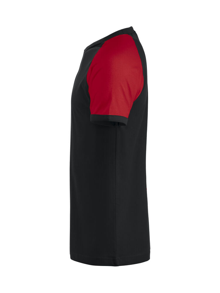 Raglan-T von Clique – Red/White