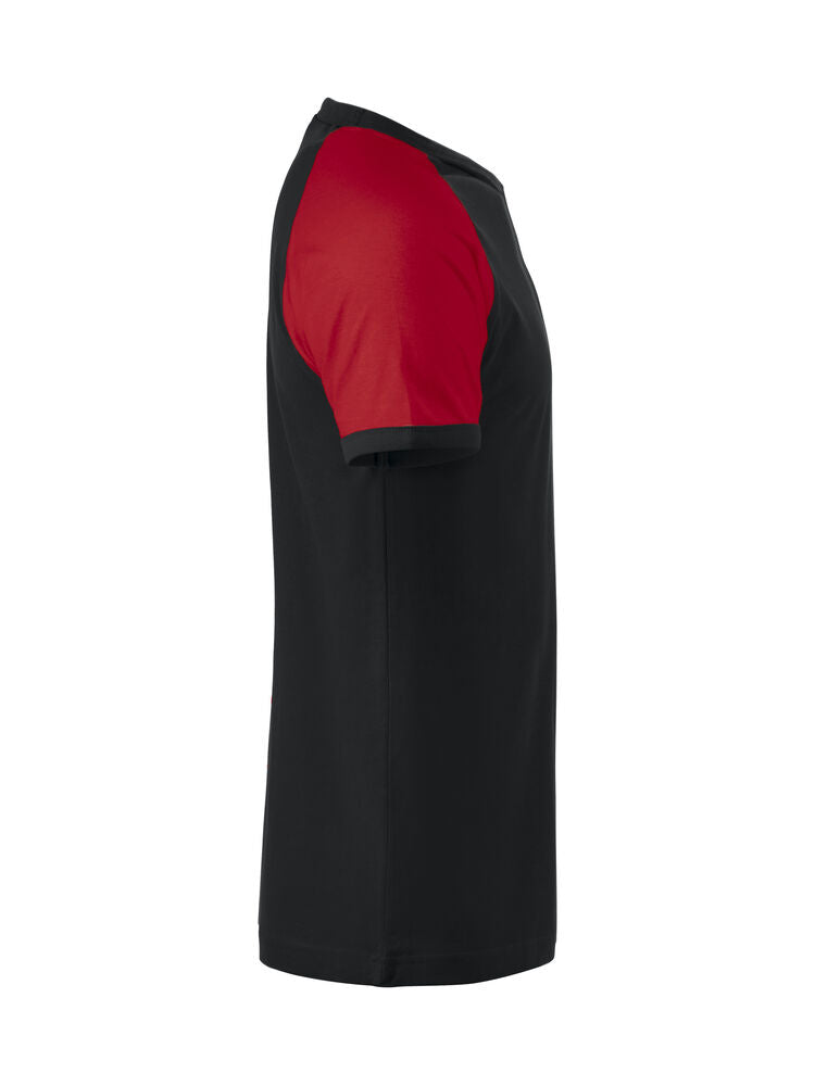 Raglan-T von Clique – Red/White