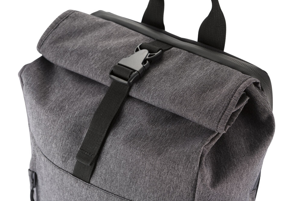Roll-Up Backpack von Clique – Anthracite Melange