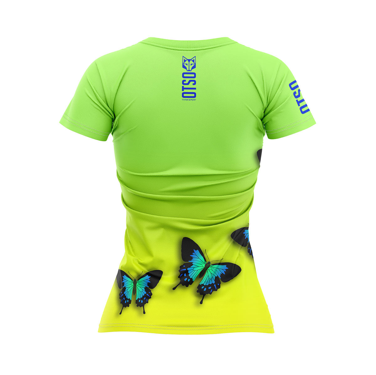 OTSO Damen Kurzarm-Funktionsshirt - Butterfly – Produktansicht 2