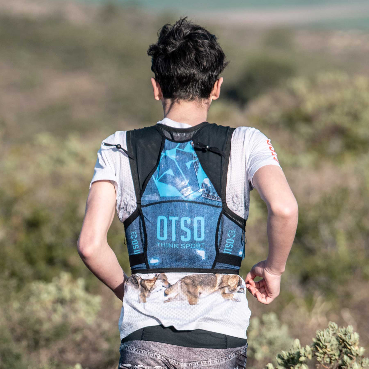 OTSO Trailrunning-Rucksack - Blue Jeans – Produktansicht 2