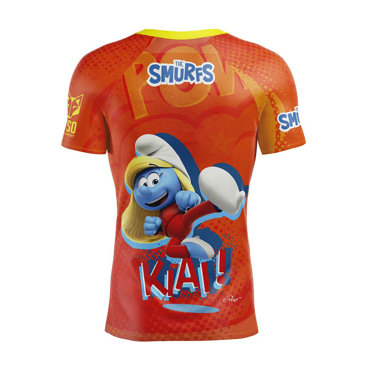 OTSO Herren Kurzarm-Funktionsshirt - Strong as a Smurf – Produktansicht 2