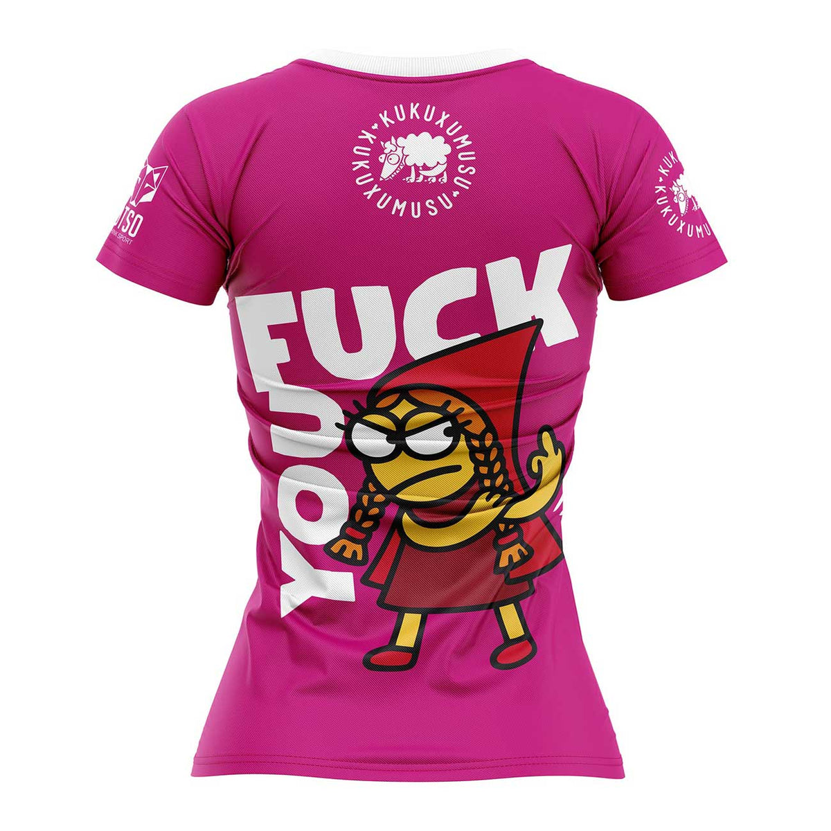OTSO Damen Kurzarm-Funktionsshirt - Kukuxumusu Fuck You – Produktansicht 2