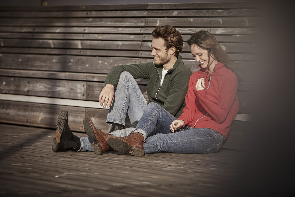 Melton Full Zip von D.A.D – Rot