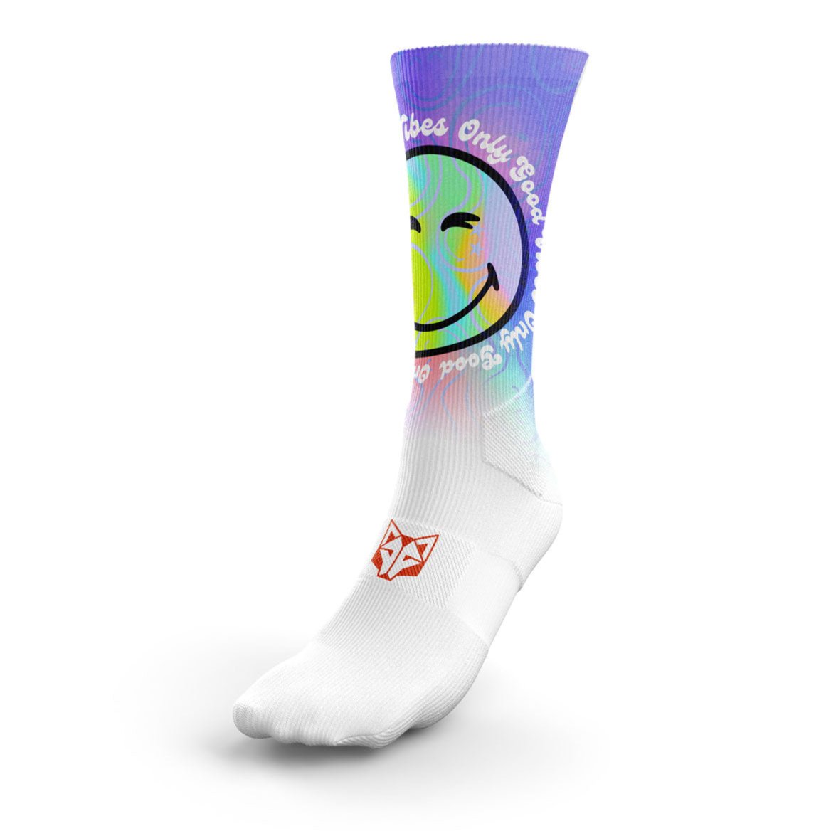 OTSO Sublimierte Sportsocken - S.W.Smiley Vibes – Produktansicht