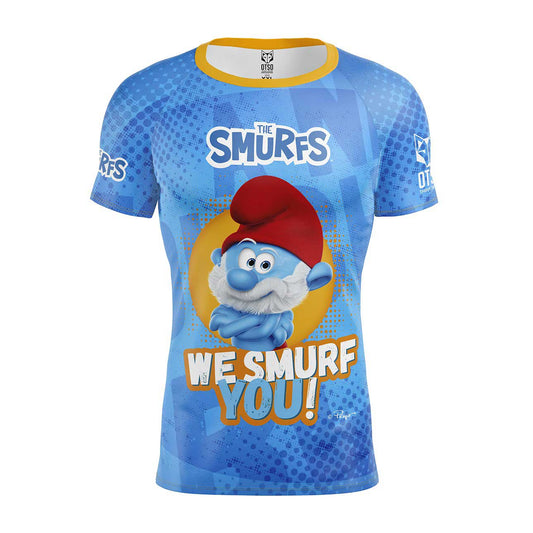 OTSO Herren Kurzarm-Funktionsshirt - We Smurf You! – Produktansicht