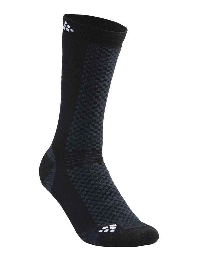 Warm Mid 2-Pack Sock von Craft – Granite/Platinum