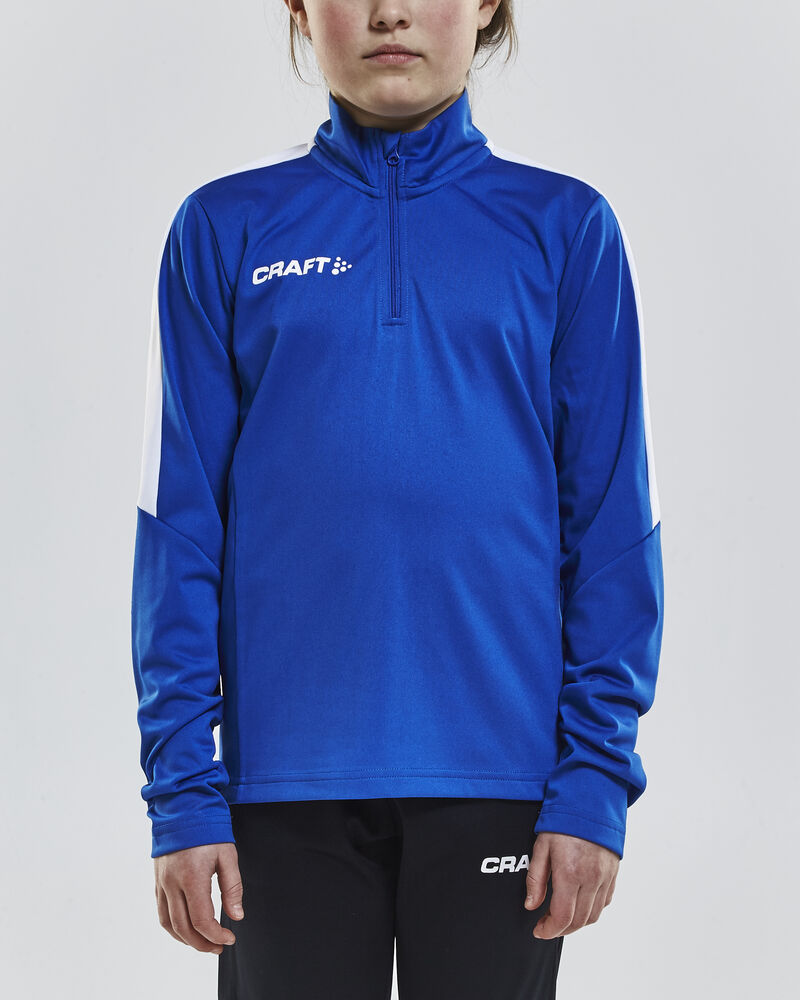 Progress Halfzip Ls Tee Jr von Craft – Royal Blue