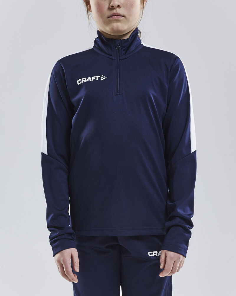 Progress Halfzip Ls Tee Jr von Craft – Royal Blue