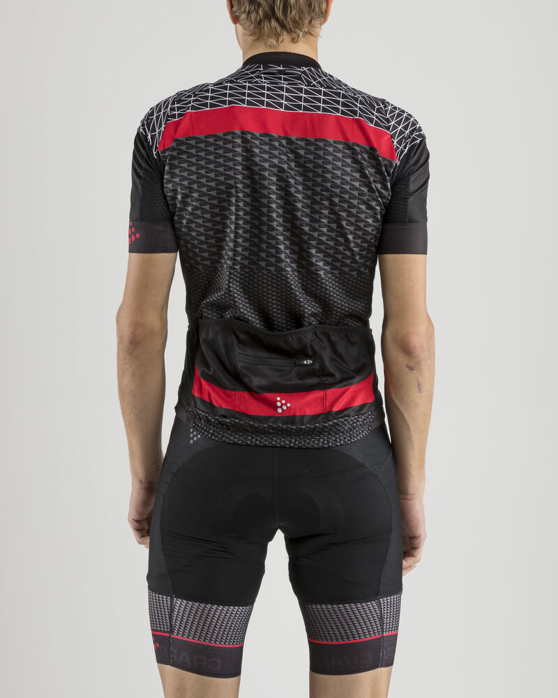 Route Jersey M von Craft – Black/Bright Red