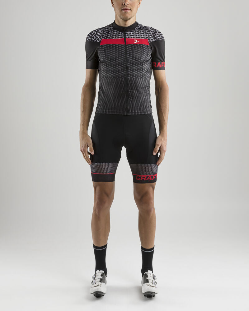 Route Jersey M von Craft – Black/Bright Red