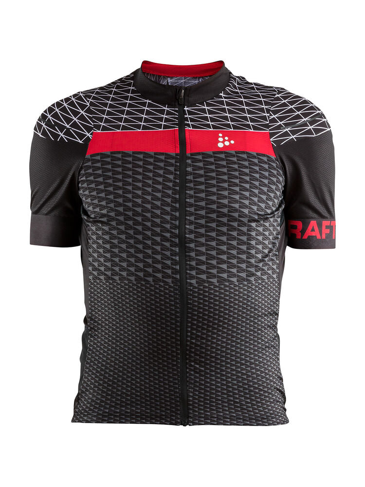 Route Jersey M von Craft – Black/Bright Red