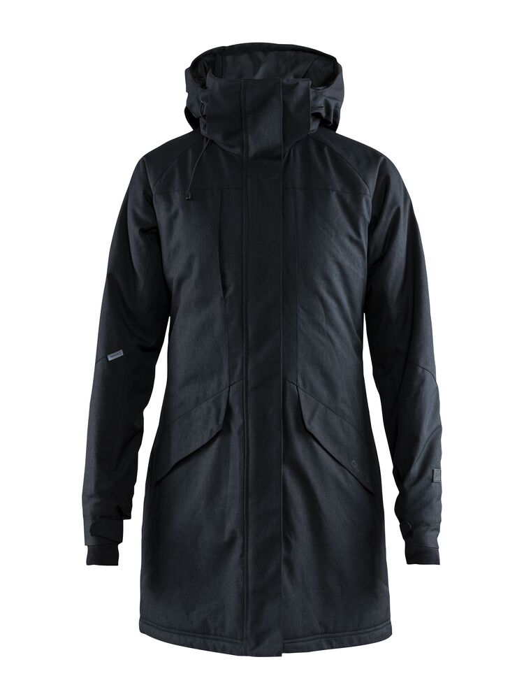Mountain Padded Parkas W von Craft – Black Melange/Black