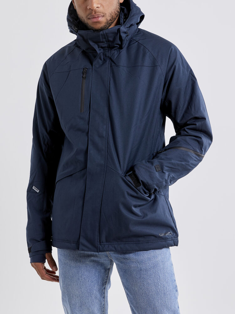 Mountain Padded Jacket M von Craft – Dark Navy Melange