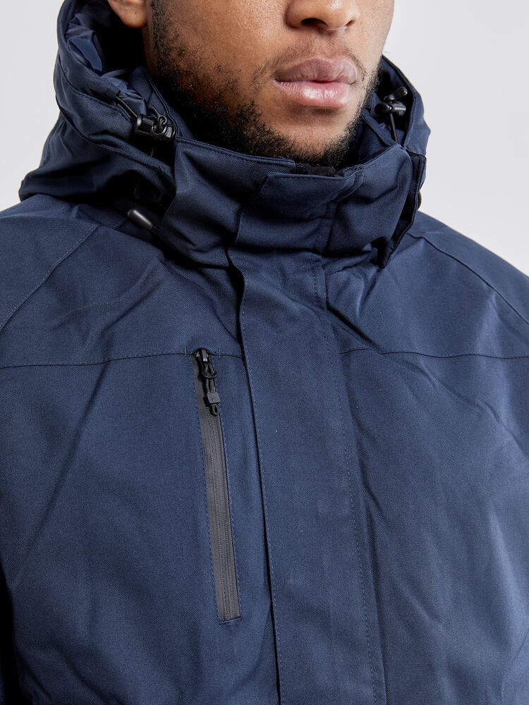 Mountain Padded Jacket M von Craft – Dark Navy Melange