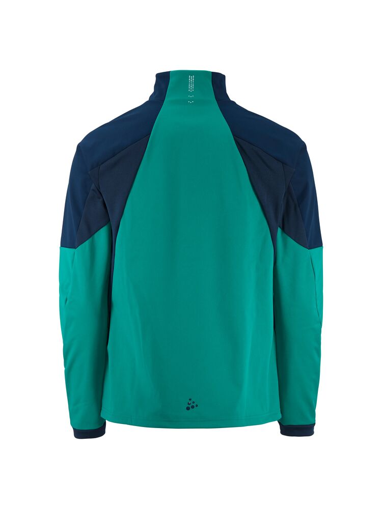 Warm Train Jacket M von Craft – Deep Lake/Blaze