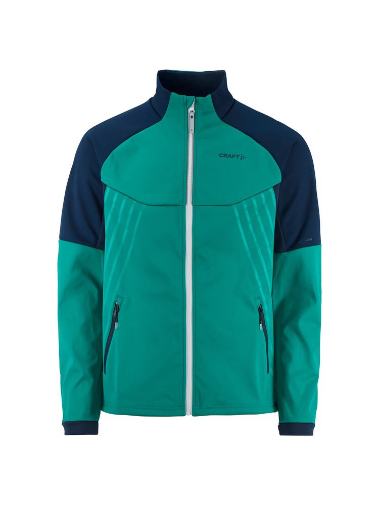 Warm Train Jacket M von Craft – Deep Lake/Blaze